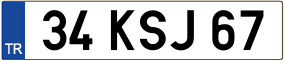Truck License Plate